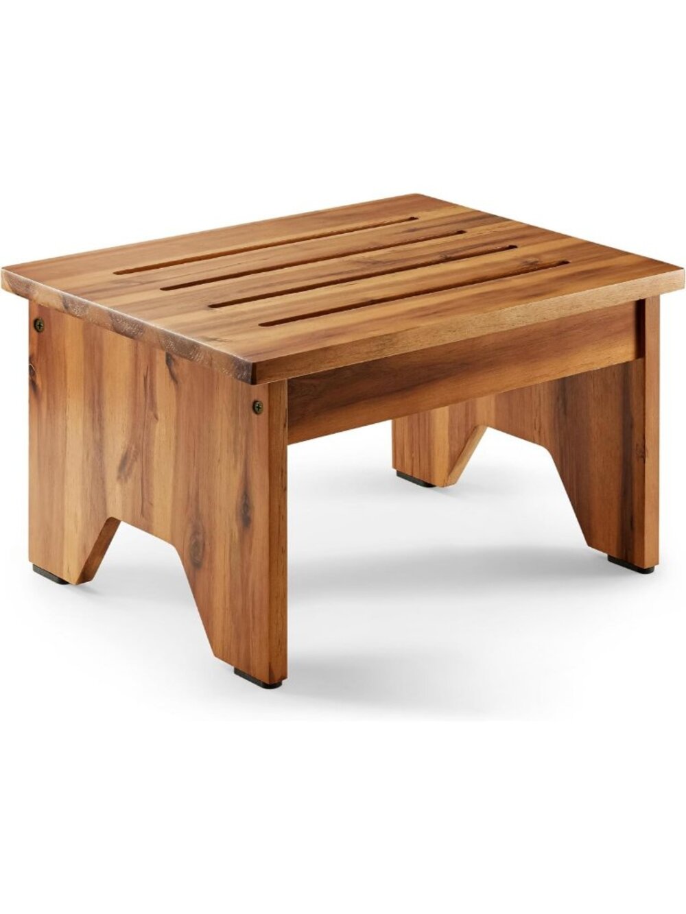 9” Wooden Step Stool for Adults, Assemble Required, Sturdy 300LBS